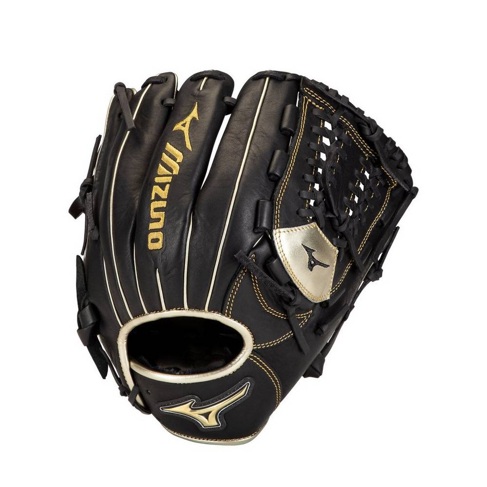 Luva Baseball Mizuno MVP Prime SE Infield 11.75" - Homem - Pretas/Douradas - RQLSW8025